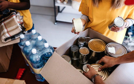 canned goods donations