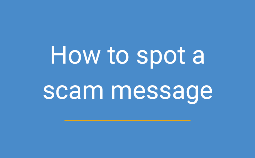 scam message